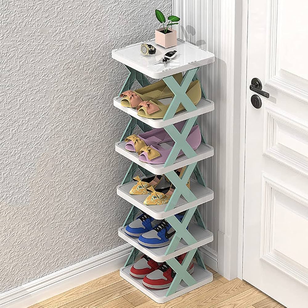 5-Tier Stackable Shelving Unit | Multi-Use Organizer Shelf for Kitchen Pantry, Bedroom Closet, Bathroom, Lounge | Perfect for Shoes, Toys, Books, Plants & Home Storage