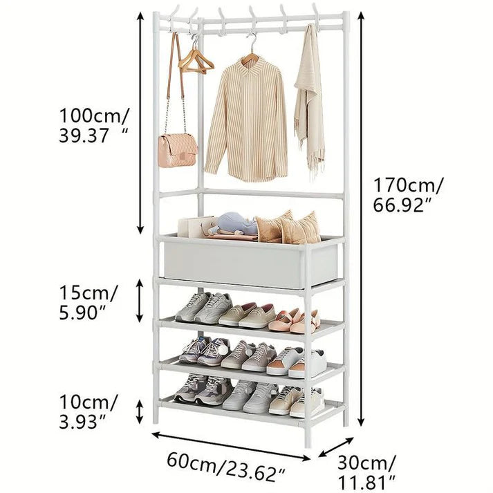 Maximize Your Space: The 2-in-1 Coat Rack and Shoe Storage Bench