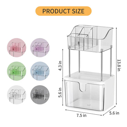 Luxury 3-Tier Acrylic Organizer - Elegant Vanity Display Stand for Makeup, Skincare, Perfumes & Jewelry