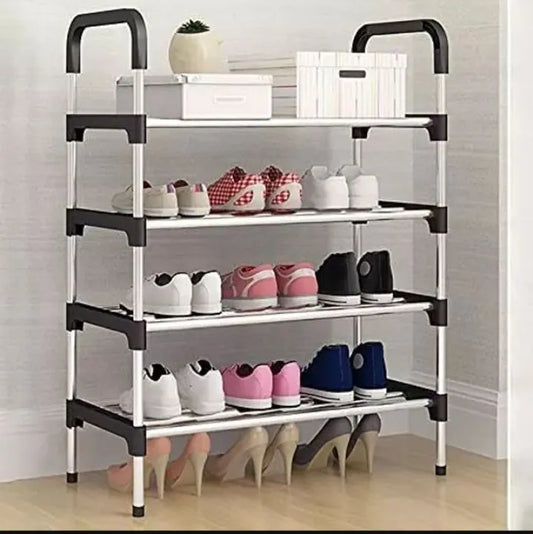 5-Tier Steel Shoe Rack - Heavy-Duty Space Saving Organizer for Living Room, Bedroom, or Closet