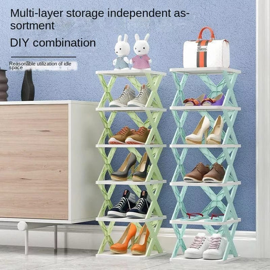 5-Tier Stackable Shelving Unit | Multi-Use Organizer Shelf for Kitchen Pantry, Bedroom Closet, Bathroom, Lounge | Perfect for Shoes, Toys, Books, Plants & Home Storage