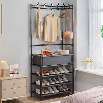Maximize Your Space: The 2-in-1 Coat Rack and Shoe Storage Bench